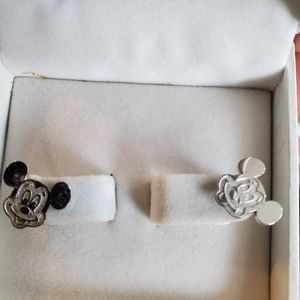 Disney Mickey mouse sterling silver earrings